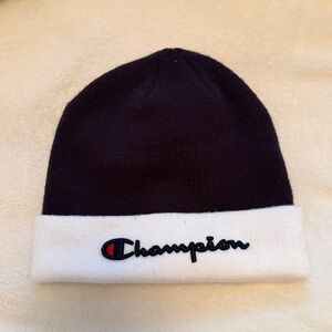 Champion Two-Tone Black and White Beanie